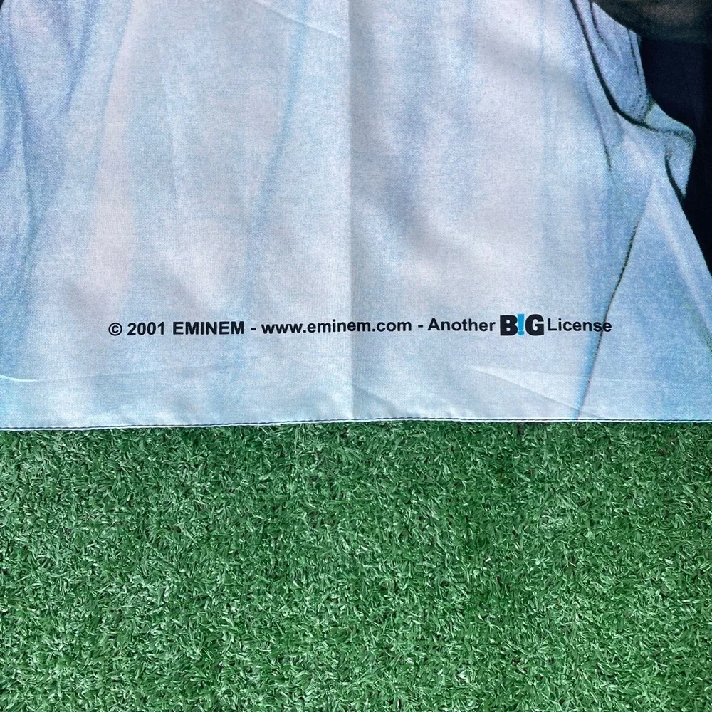 Vintage 2001 Eminem Marshall Mathers LP Tapestry Wall Hanging Y2K Rap Decor